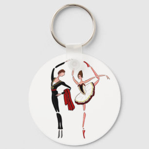 PORTE-CLÉS DON QUIXOTE BALLET DANCERS. BALLET  KEY CHAIN