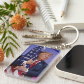 Porte-clés Donald Trump 2024 et l'Amérique (Devant droit)