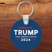 Porte-clés Donald Trump 2024 et l'Amérique (Verso)