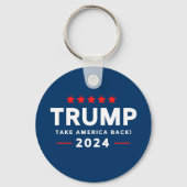 Porte-clés Donald Trump 2024 et l'Amérique (Verso)