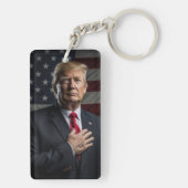 Porte-clés Donald Trump 2024 et l'Amérique (Dos)
