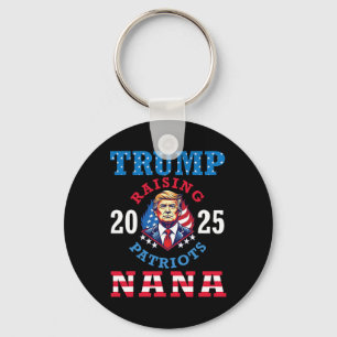Porte-clés Donald Trump 2025 Élever des patriotes Nana soutie