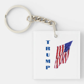 Porte-clés Donald Trump American Flag Pop Art