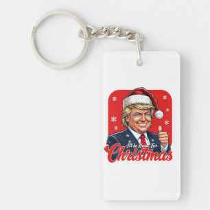 Porte-clés Donald Trump Christmas Santa Claus Art
