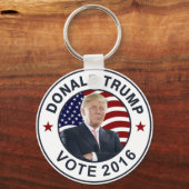Porte-clés Donald Trump - Drapeau américain (Recto)