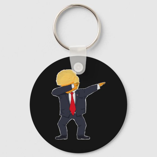 Porte-clés Donald Trump fait le dab (Recto)