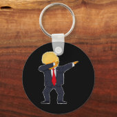Porte-clés Donald Trump fait le dab (Recto)
