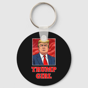 Porte-clés Donald Trump Girl Funny Great America Président Su