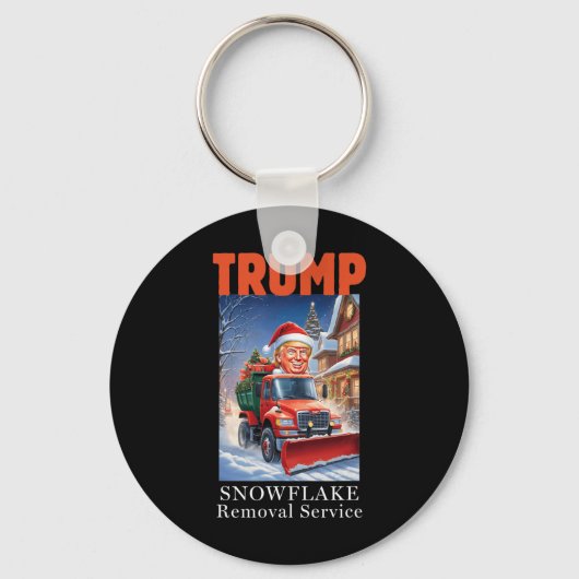 Porte-clés Donald Trump Noël Funny Snowflake Suppression (Recto)