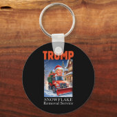 Porte-clés Donald Trump Noël Funny Snowflake Suppression (Recto)