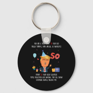 Porte-clés Donald Trump Président Drôle 50e Anniversaire Trum
