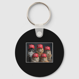 Porte-clés Donald Trump Rendre les chats en sécurité Casquett