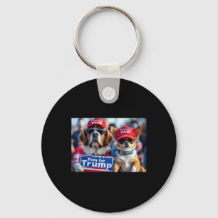 Porte-clés Donald Trump Rendre les chiens en sécurité Casquet
