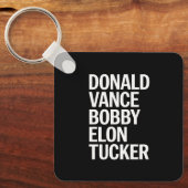 Porte-clés Donald Vance Bobby Elon et Tucker (Recto)