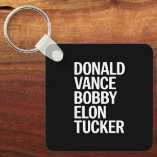 Porte-clés Donald Vance Bobby Elon et Tucker