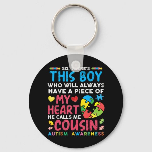 Porte-clés Donc il y a ce garçon qui aura toujours une pièce  (Recto)