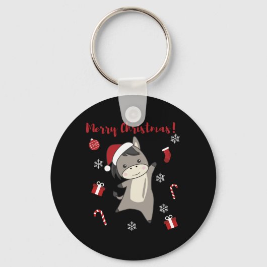 Porte-clés Donkey Christmas Donkeys (Recto)