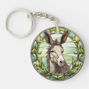Porte-clés Donkey en verre doux