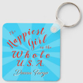 Porte-clés Donna Fargo Porte - clé de musique country à 2 fac (Dos)