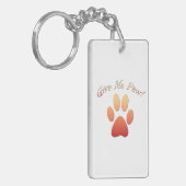 Porte-clés Donne-moi Paw orange (Devant gauche)
