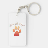 Porte-clés Donne-moi Paw orange (Dos)