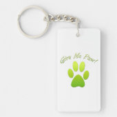 Porte-clés Donne-moi Paw vert (Devant)
