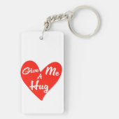 Porte-clés Donne-moi un câlin (Dos)