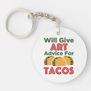 Porte-clés Donner des conseils d'art pour Tacos Artiste ensei