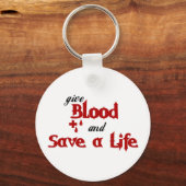 Porte-clés donner du sang et sauver une vie (Recto)