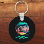 Porte-clés Donnez-moi drôle de boisson plage Rétro Coucher de (Recto)
