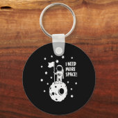 Porte-clés Donnez-moi plus d'espace Astronaute drôle Lune Éto (Recto)