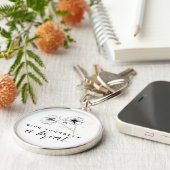 Porte-clés Donnez-vous une pause aquarelle Dandelion (Côté)