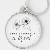 Porte-clés Donnez-vous une pause aquarelle Dandelion (Devant)