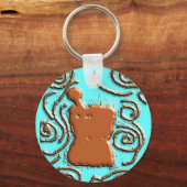 Porte-clés Dons de design de pilon et de mortier PHARMACISTE (Recto)