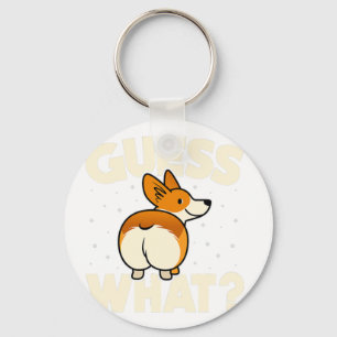 Porte-clés Dons Funny Corgi Pour Les Amateurs De Corgi Hommes