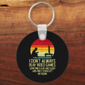 Porte-clés Dont Always Play Video Games Retro Gamer Men Boys  (Recto)