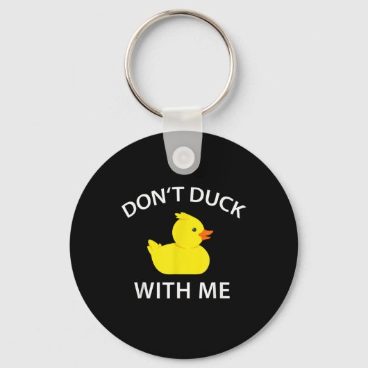 Porte-clés Dont Canard Avec Moi Drôle Canard En Caoutchouc (Recto)