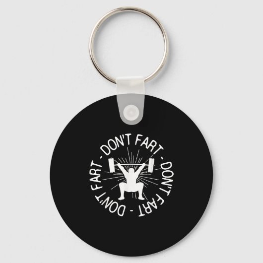 Porte-clés Dont Far Funny Fitness Gym Gift (Recto)