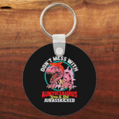 Porte-clés Don't Mess With Auntiesaurus - Aunty Auntie Gender (Recto)