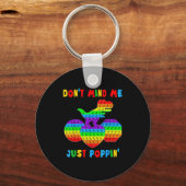 Porte-clés Don't Mind Me Just Pn' Funny T-rex Fidget Sensory (Recto)