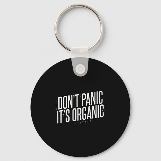 Porte-clés Don't Panic It's Organic  (Recto)