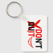 Porte-clés DON'T QUIT – Bold Red Motivation Design (Recto)