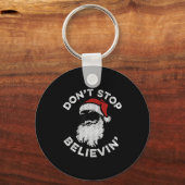 Porte-clés Don't Stop Believin' Cool Shades Santa  (Recto)