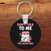 Porte-clés Don't Talk To Me I'm Counting Knitting Yarn Knit K (Recto)