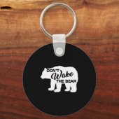 Porte-clés Don't Wake The Bear Funny Bear Silhouette Graphic (Recto)