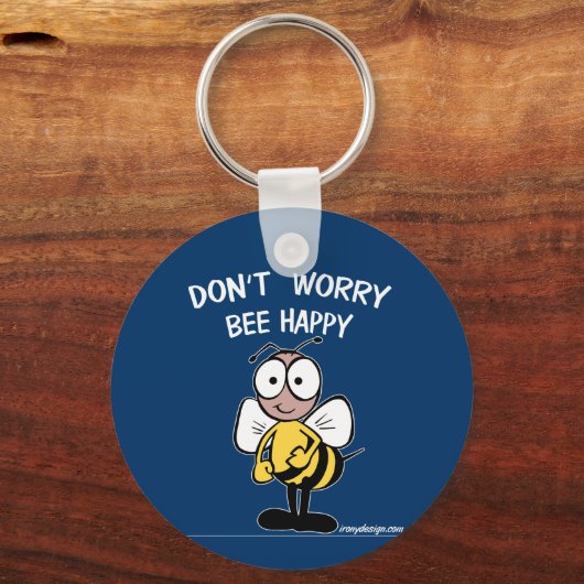 Porte-clés Don't Worry Bee Happy (Verso)