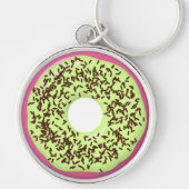 Porte-clés Donut au Choco Sprinkle avec glaçage Matcha, Beign (Devant)