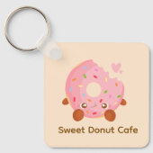 Porte-clés Donut joyeux avec pépites (Recto)