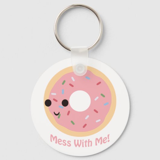 Porte-clés "Donut" Mess avec moi (Recto)