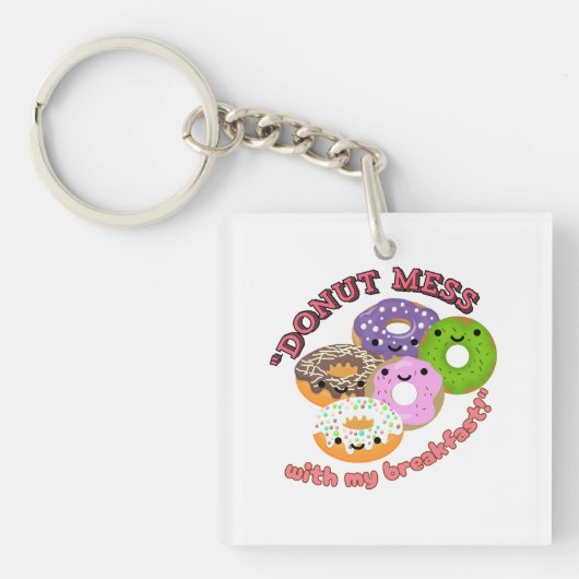 PORTE-CLÉS DONUT MESSWITH MON PETIT DÉJEUNER (Devant)
